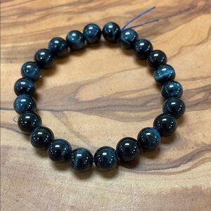 Dark Blue Beaded Bracelet